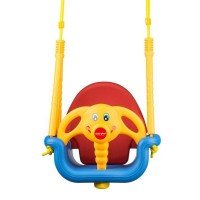 Leagan convertibil 3 în 1 Ecotoys - Albastru cu Rosu