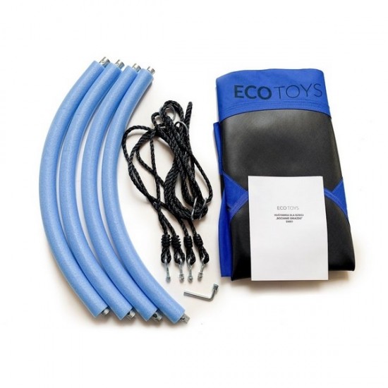 Leagan pentru copii Ecotoys SW100 cuib de barza - Albastru