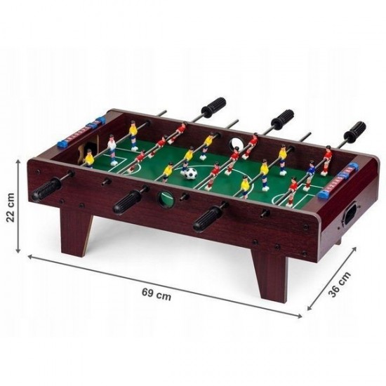 Masa de fotbal din lemn Ecotoys 69x36 cm