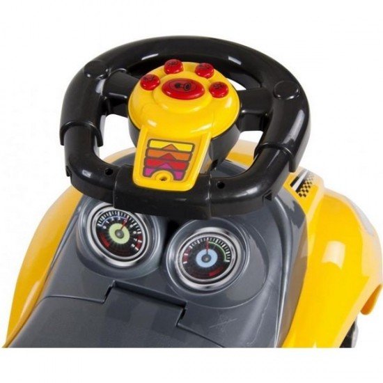 Masinuta de impins Sun Baby Mega Car - Yellow