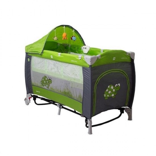 Patut pliabil Coto Baby Samba Lux Green