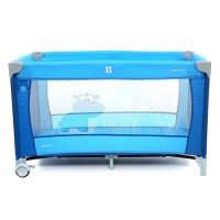 Patut pliabil cu 2 nivele Coto Baby Samba Plus Blue