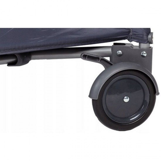 Patut pliabil cu 2 nivele Ecotoys - Bleumarin