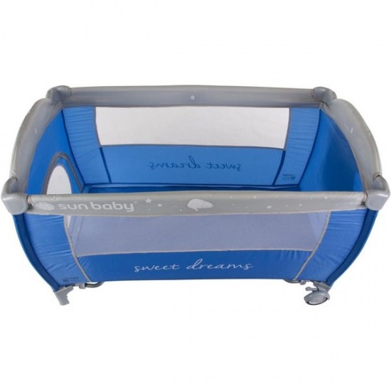Patut pliabil cu 2 nivele si accesorii Sun Baby - Sweet Dreams