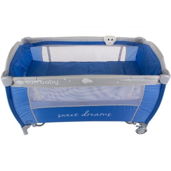 Patut pliabil cu 2 nivele si accesorii Sun Baby - Sweet Dreams