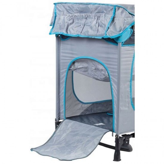 Patut pliant Ecotoys cu functie de leganare