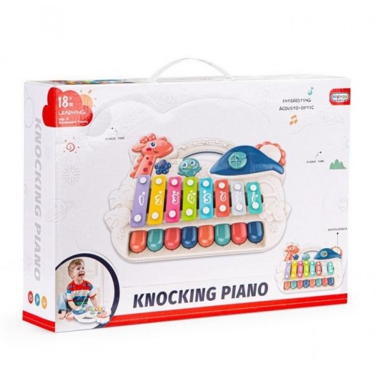 Pian cu tambal educational cu LED si sunet Ecotoys