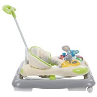 Premergator Sun Baby cu maner, sunete si lumini 006 - Green Grey