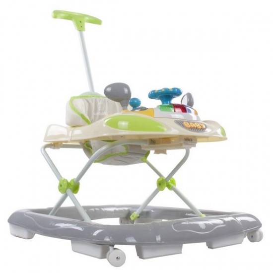 Premergator Sun Baby cu maner, sunete si lumini 006 - Green Grey