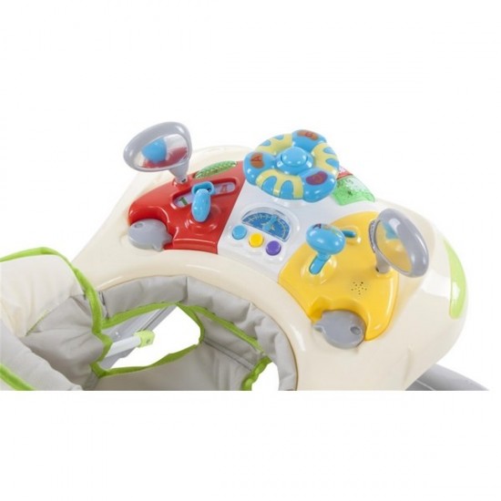 Premergator Sun Baby cu maner, sunete si lumini 006 - Green Grey