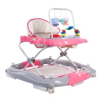 Premergator Sun Baby Pisicuta cu functie de balansoar - Pink Grey 