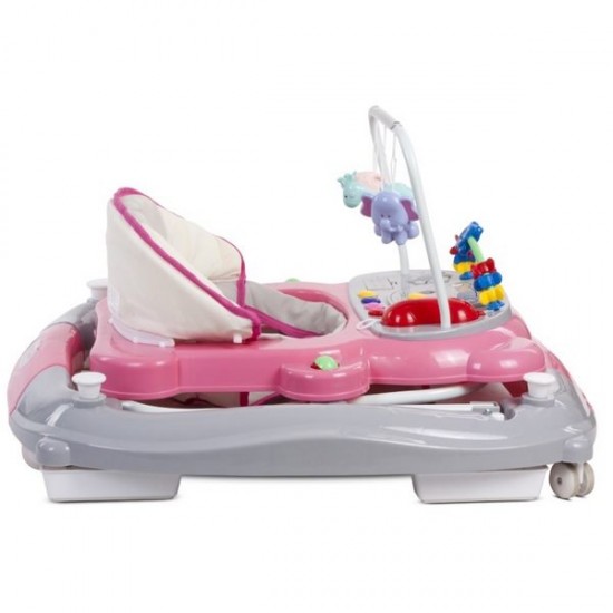 Premergator Sun Baby Pisicuta cu functie de balansoar - Pink Grey 
