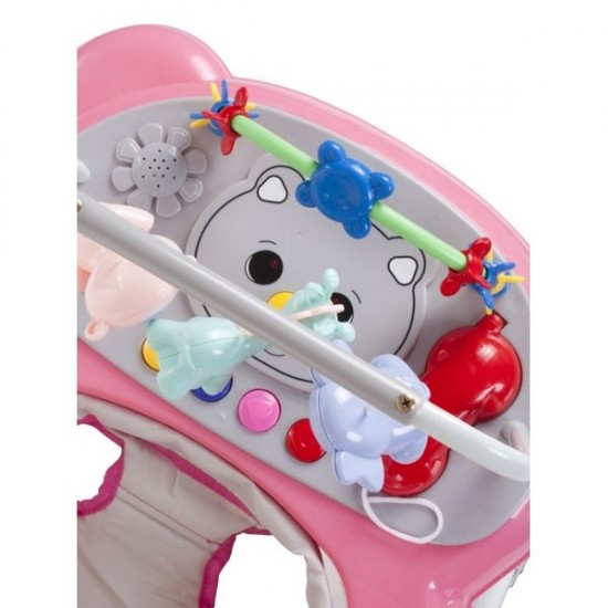 Premergator Sun Baby Pisicuta cu functie de balansoar - Pink Grey 