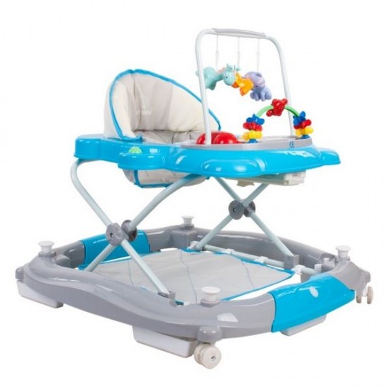 Premergator Sun Baby Pisicuta cu functie de balansoar - Blue Grey 