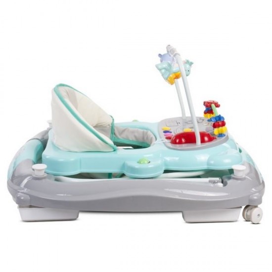 Premergator Sun Baby Pisicuta cu functie de balansoar - Turquoise Grey