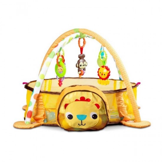 Salteluta de joaca cu bile Ecotoys Leu