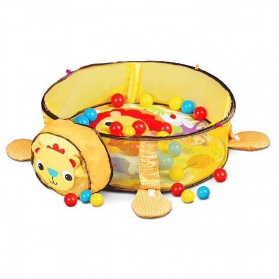 Salteluta de joaca cu bile Ecotoys Leu