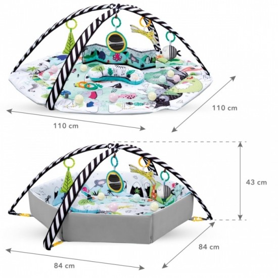 Salteluta de joaca Kidwell Eeden Negru-Alb