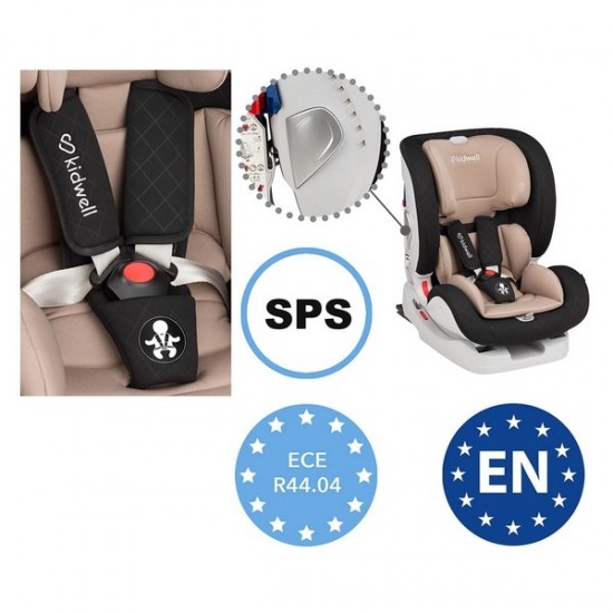 Scaun auto Kidwell Isofix Spot 0-36 Kg Black - Beige