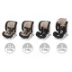 Scaun auto Kidwell Isofix Spot 0-36 Kg Black - Beige
