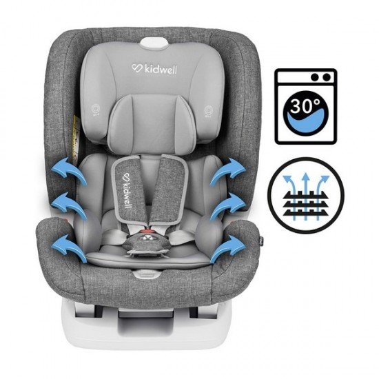 Scaun auto copii Kidwell Isofix Spot 0-36 Kg Grey