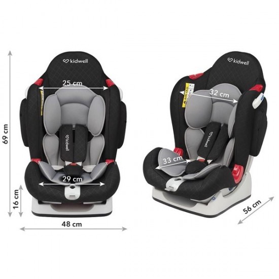 Scaun auto copii Kidwell Lynx 0-25 Kg Black