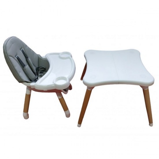 Scaun de masa copii 2 in 1 Ecotoys B0017-6G – Gri