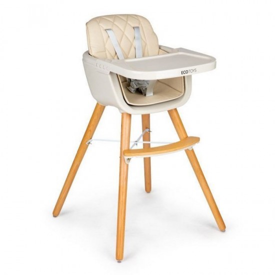 Scaun de masa 2 in 1 Ecotoys C-220 - Bej