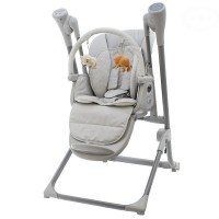 Scaun de masa 2 in 1 cu leagan Eurobaby - Gri