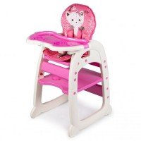 Scaun de masa copii Ecotoys C-211 - Roz