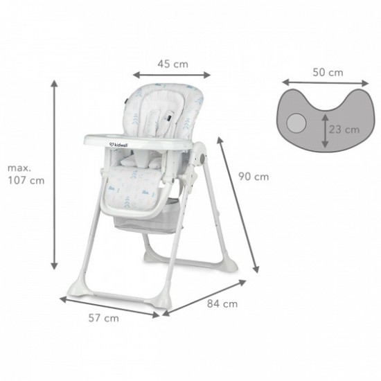 Scaun de masa Kidwell Ami White