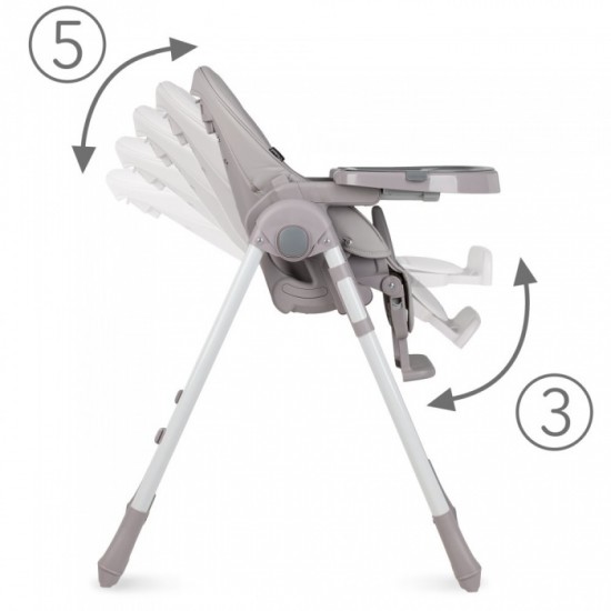 Scaun de masa Kidwell Bento – Gri