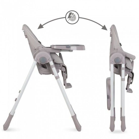 Scaun de masa Kidwell Bento – Gri