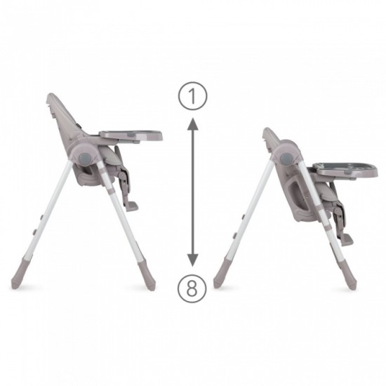 Scaun de masa Kidwell Bento – Gri