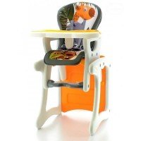 Scaun de masa multifunctional EURObaby - Portocaliu