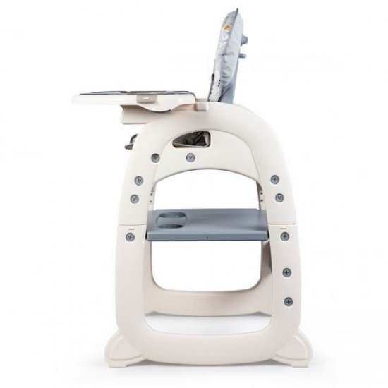 Scaun de masa reglabil 2 in 1 Ecotoys Iepuras – Gri