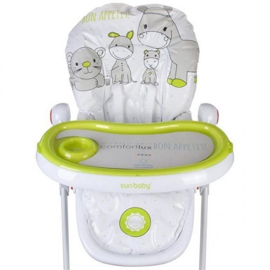 Scaun de masa Sun Baby 004 Comfort Lux - Green