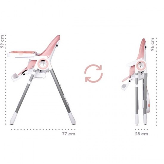 Scaun de masa Sun Baby 012 Fidi Pink