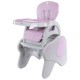 Scaun de masa Sun Baby 2 in 1 Catel - Pink