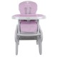Scaun de masa Sun Baby 2 in 1 Catel - Pink