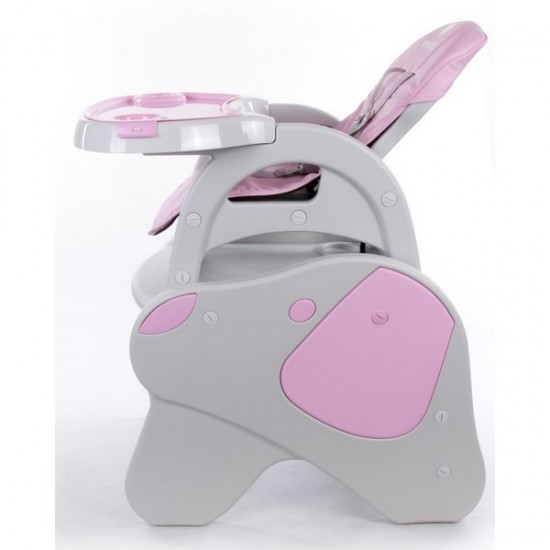 Scaun de masa Sun Baby 2 in 1 Catel - Pink