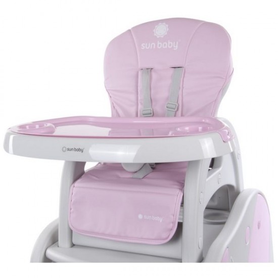 Scaun de masa Sun Baby 2 in 1 Catel - Pink