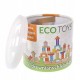 Set 50 de cuburi din lemn Ecotoys