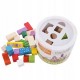 Set 50 de cuburi din lemn Ecotoys