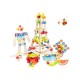 Set blocuri de construit din lemn 120 piese