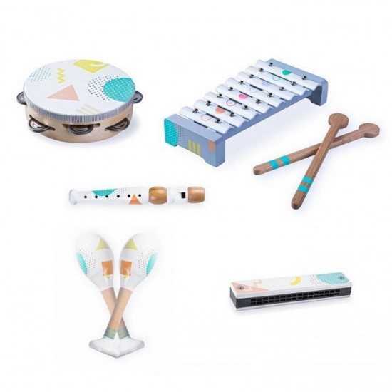 Set instrumente muzicale din lemn Ecotoys