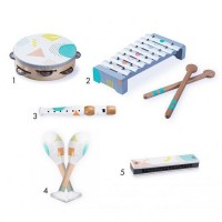 Set instrumente muzicale din lemn Ecotoys