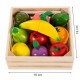 Set de fructe cu magnet Ecotoys