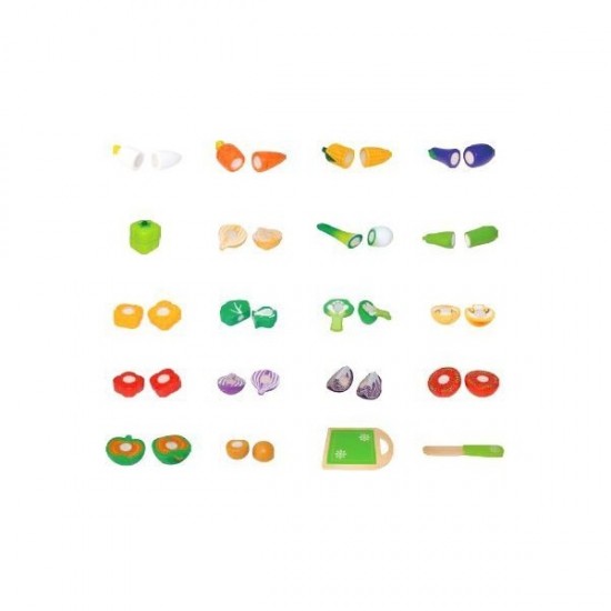 Set legume din lemn Ecotoys 20 piese