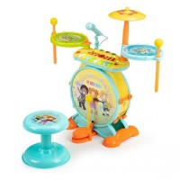 Tobe, pian si microfon pentru karaoke 2 in 1 cu LED Ecotoys